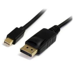 StarTech.com Cavo adattatore Mini DisplayPort 1.2 a DisplayPort 4k da 2m - M/M - Cavo DisplayPort - Mini DisplayPort (M) a DisplayPort (M) - 2 m - chiusura aggancio - nero