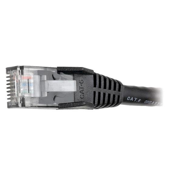 Tripp Lite 7ft Cat6 Gigabit Snagless Molded Patch Cable RJ45 M/M Black 7' - Cavo patch - RJ-45 (M) a RJ-45 (M) - 2.13 m - UTP - CAT 6 - stampato, antiaggrovigliamento, bloccato - nero