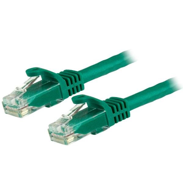 StarTech.com Cavo Ethernet CAT 6 UTP da 1.5 m - Cavo di rete Gigabit antigrovigio 24 AWG - Verde (N6PATC150CMGN) - Cavo patch - RJ-45 (M) a RJ-45 (M) - 1.5 m - UTP - CAT 6 - antiaggrovigliamento - verde