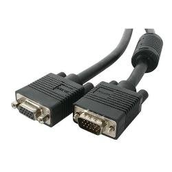 StarTech.com Cavo coassiale estensione video VGA monitor alta risoluzione 15 m - HD15 M/F - Prolunga VGA - HD-15 (VGA) (M) a HD-15 (VGA) (F) - 15 m - stampato - nero