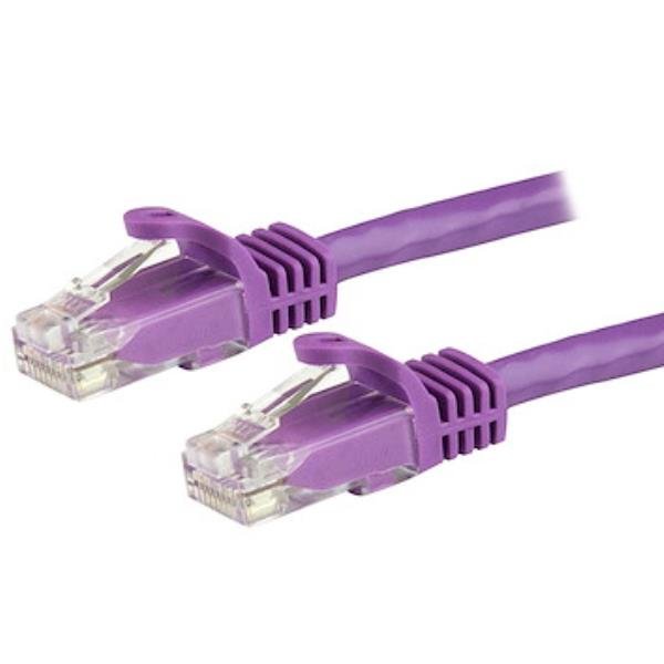 StarTech.com Cavo Ethernet CAT 6 UTP da 1.5 m - Cavo di rete Gigabit antigrovigio 24 AWG - Viola (N6PATC150CMPL) - Cavo patch - RJ-45 (M) a RJ-45 (M) - 1.5 m - UTP - CAT 6 - antiaggrovigliamento - viola
