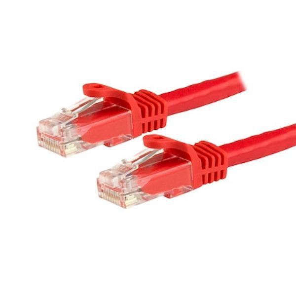 StarTech.com Cavo Ethernet CAT 6 UTP da 7.5 m - Cavo di rete Gigabit antigrovigio 24 AWG - Rosso (N6PATC750CMRD) - Cavo patch - RJ-45 (M) a RJ-45 (M) - 7.5 m - UTP - CAT 6 - antiaggrovigliamento - rosso