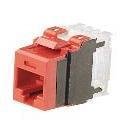 PANDUIT PRESA NETKEY RJ45U CAT.6A ROSSO