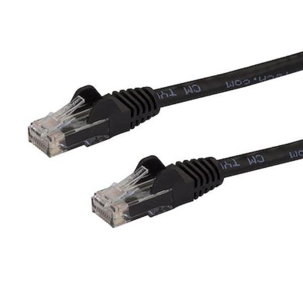 StarTech.com Cavo Ethernet CAT 6 UTP da 7.5 m - Cavo di rete Gigabit antigrovigio 24 AWG - Nero (N6PATC750CMBK) - Cavo patch - RJ-45 (M) a RJ-45 (M) - 7.5 m - UTP - CAT 6 - antiaggrovigliamento - nero