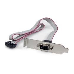 StarTech.com Piastra seriale per porte a basso profilo 0,4 m - Pannello seriale - DB-9 (M) a IDC 10 pin (F) - 40.6 cm - grigio