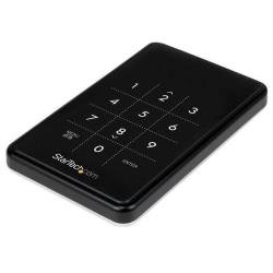 StarTech.com Box Esterno HDD per disco rigido SATA III 2.5" USB 3.0 - Involucro Esterno SATA criptato AES 256-bit - Box esterno - 2.5" - SATA 6Gb/s - USB 3.0 - nero