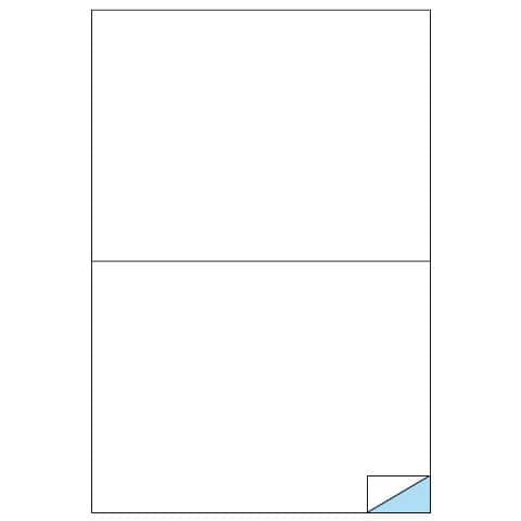 Etichette adesive C/509 - in carta - permanenti - 210 x 148,5 mm - 2 et/fg - 100 fogli - bianco - Markin