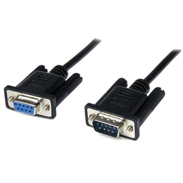 StarTech.com Cavo seriale null modem DB9 RS232 nero 2 m - F/M - Cavo null modem - DB-9 (F) a DB-9 (M) - 2 m - nero - per P/N: 1P3FPC-USB-SERIAL, ICUSB2321F, ICUSB2324I, ICUSB232V2, PEX2S953, PEX2S953LP
