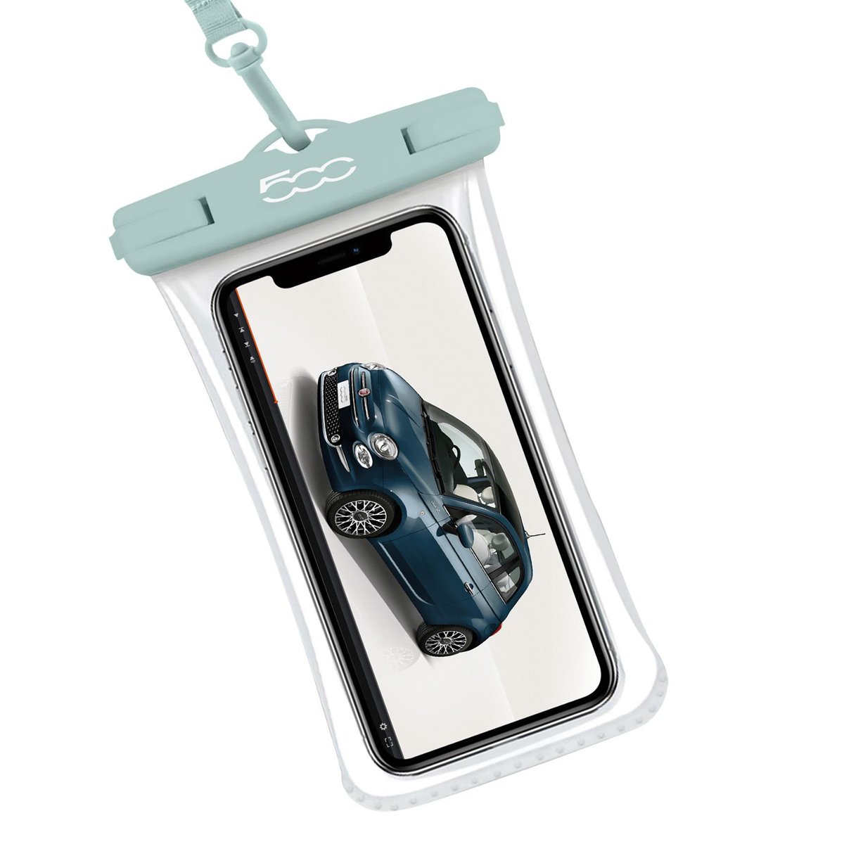 CELLY 500 COLLECTION SPLASHBAG CUSTODIA IMPERMEABILE PER SMARTPHONE FINO A 7" IP68 CHIUSURA ERMETICA LACCIO PER COLLO