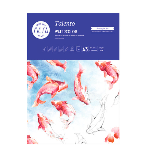 Carta per acquarello Talento - A3 - 300 …