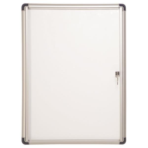 Bi-Office Enclore Budget - Lavagna integrata - 490 x 664 mm - 4 x A4 - acciaio laccato - magnetica - bianco - cornice in alluminio