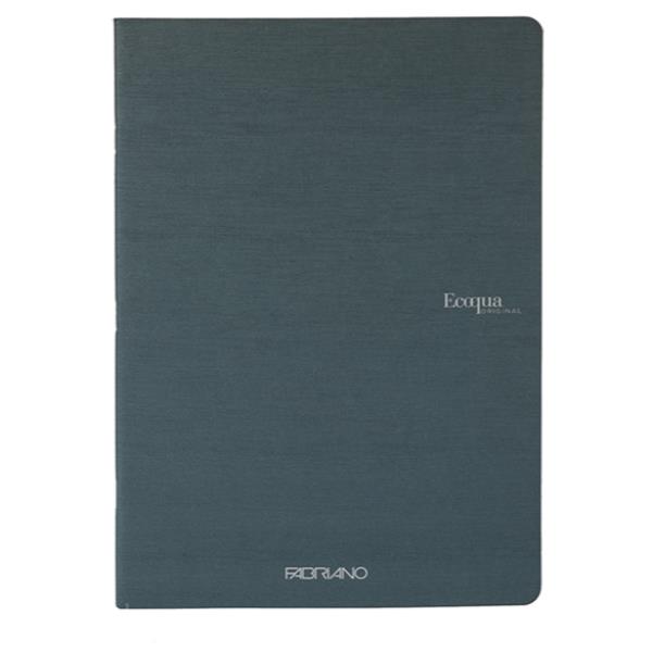 Maxiquaderno Ecoqua original PM - A4 - 1 rigo - 40 fogli - 90gr - antracite - Fabriano