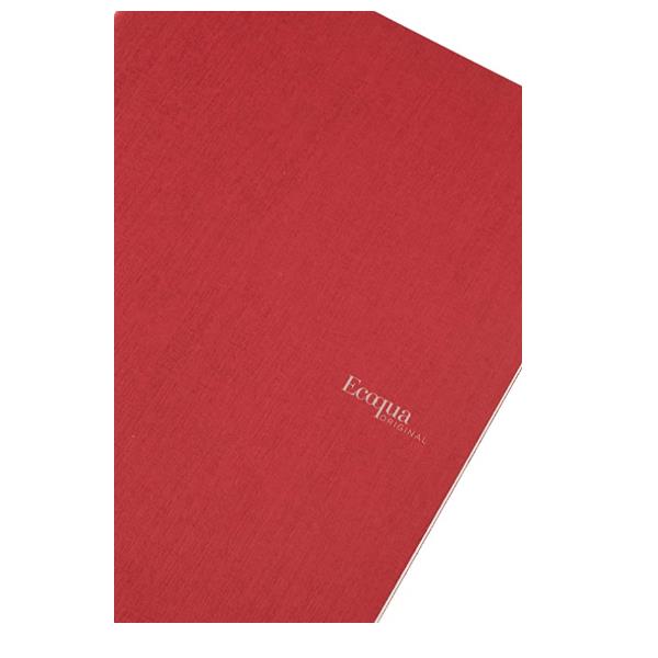 Maxiquaderno Ecoqua original PM - A4 - 1 rigo - 40 fogli - rosso scuro - 90gr - Fabriano
