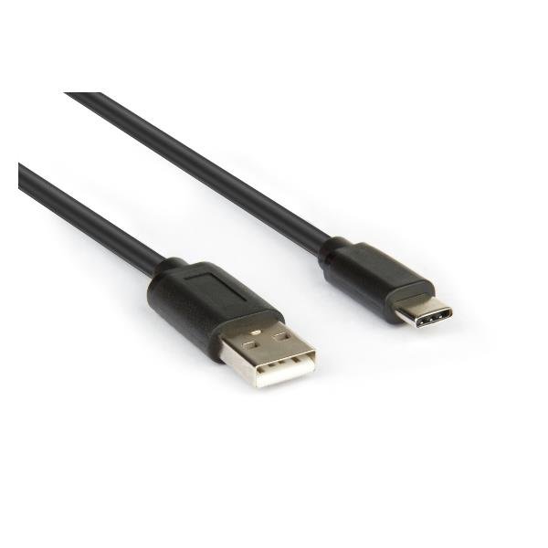Hamlet XCU2A-UC-MM18 Cavo da USB-C a USB A 2.0 MM 180 cm Nero