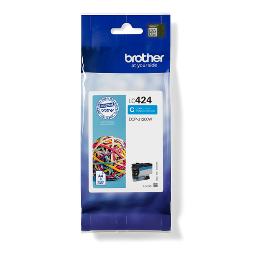 Brother - Cartuccia - Ciano - LC424C - 750 pag