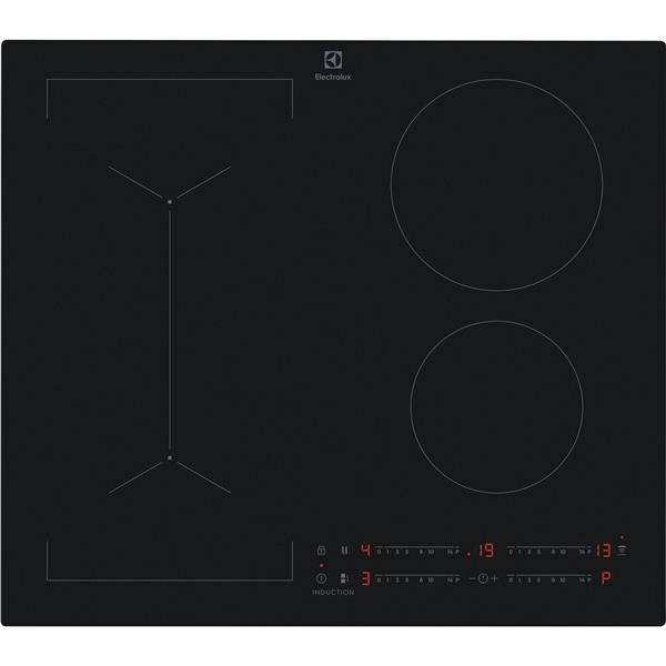 ELECTROLUX EIV63443CT PIANO A INDUZIONE 60 CM 4 ZONE FUNZIONE POWERBOOST HOB2HOOD TOUCH CONTROL NERO