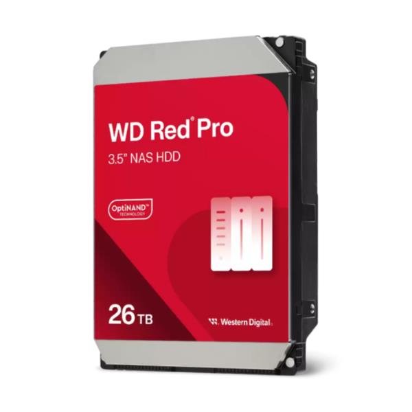WESTERN DIGITAL RED PRO NAS HDD 26TB INTERNO 3.5" SATA 6Gb/s BUFFER 512MB 7.200rpm