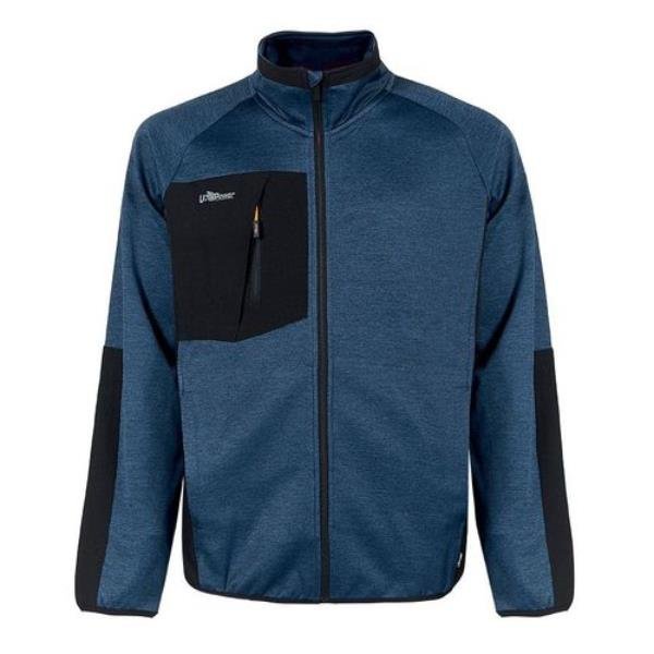 U-POWER FELPA FULL ZIP HULL DEEP BLUE - 4XL
