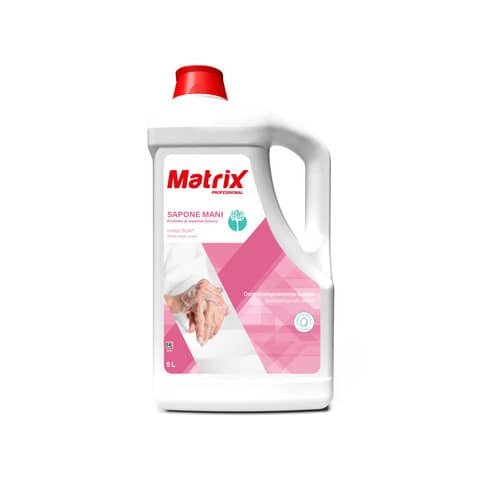 MATRIX SAPONE LIQUIDO PER MANI MUSCHIO BIANCO DERMATOLOGICAMENTE TESTATO FLACONE DA 5KG CONF 2 Pz.