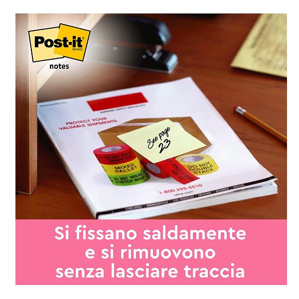 Blocco foglietti - 656 - 76 x 51 mm - giallo Canary - 100 fogli - Post-it