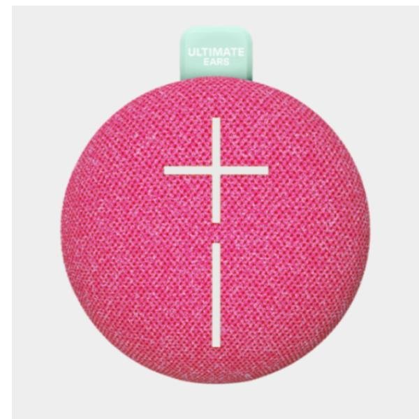 LOGITECH ULTIMATE EARS MINIROLL ALTOPARLANTE BLUETOOTH IMPERMEABILE ULTRAPORTATILE BASSI POTENTI RESISTENTE ALLA POLVERE IP67 RAGGIO D'AZIONE 40 Mt PINK