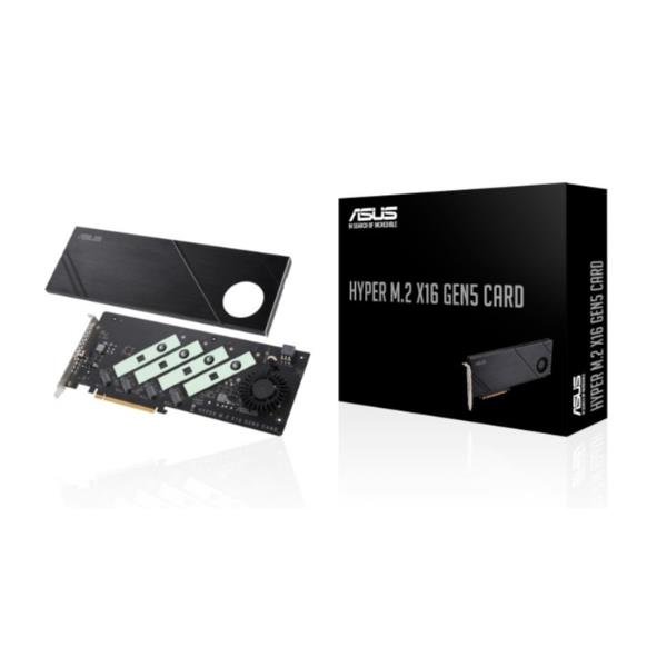 ASUS Hyper M.2 x16 Gen5 Card, PCIe, M.2, …