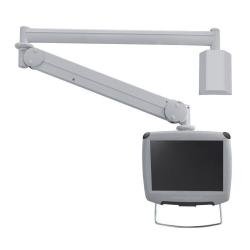 Neomounts FPMA-HAW100 - Staffa - video full-motion - per display LCD - medico - bianco - dimensione schermo: 10"-24" - installabile a parete