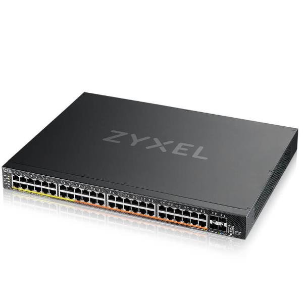 ZYXEL XMG2230-52HP-ZZ0101F NEBULAFLEX SWITCH GESTITO L3 - 32 PORTE PoE + 16 PORTE 2.5 MGigabit PoE (MAX 960W) + 4 PORTE 10GbE SFP+ MONTABILE A RACK