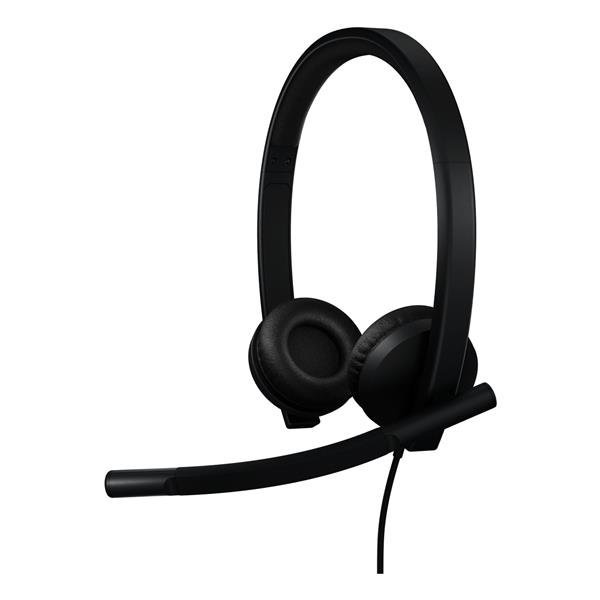 LOGITECH H570E CUFFIE CON MICROFONO OVER EAR USB-A CANCELLAZIONE DEL RUMORE CERTIFICATO PER I TEAM MICROSOFT