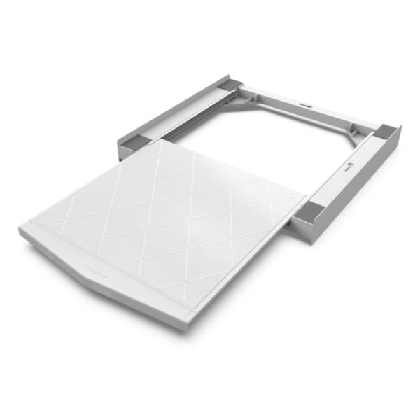 MELICONI TORRE QUICK KIT SOVRAPPOSIZIONE LAVATRICE ASCIUGATRICE IN PLASTICA RIPIANO ESTRAIBILE BIANCO