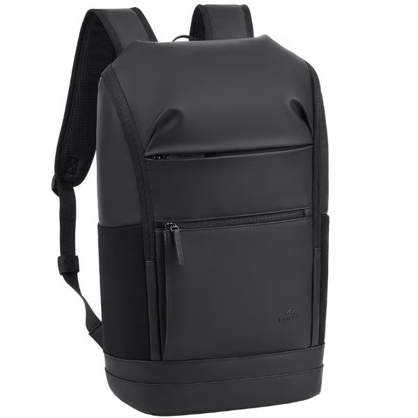 RIVACASE EDEN ECO ZAINO PER NOTEBOOK DA 15.6" IN POLIESTERE RICICLATO 8 SCOMPARTI TASCHE ANTERIORI E LATERALI NERO