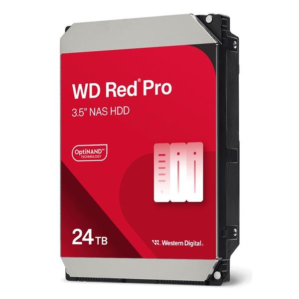 WESTERN DIGITAL RED PRO WD241KFGX NAS HDD 24TB INTERNO SATA 6GB/s OPTINAND TECHNOLOGY CACHE 512MB 7.200rpm