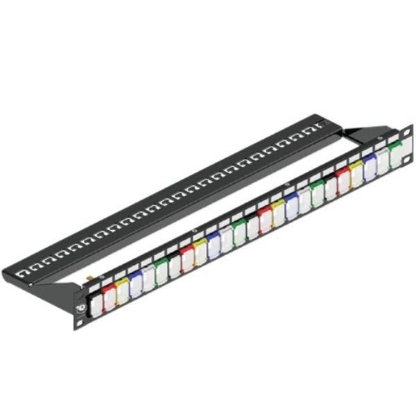 LEVITON PANN.1U PER 24 RJ45U/S NERO