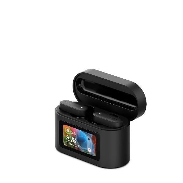 PHILIPS TAT6000BK AURICOLARI TRUE WIRELESS ALLOGGIAMENTO RICARICA SMART CANCELLAZIONE RUMORE 4 MIC BASSI DINAMICI RIPRODUZIONE 28H BLUETOOTH 5.4 IPX5 COMANDI TOUCH ASSISTENTE VOCALE NERO