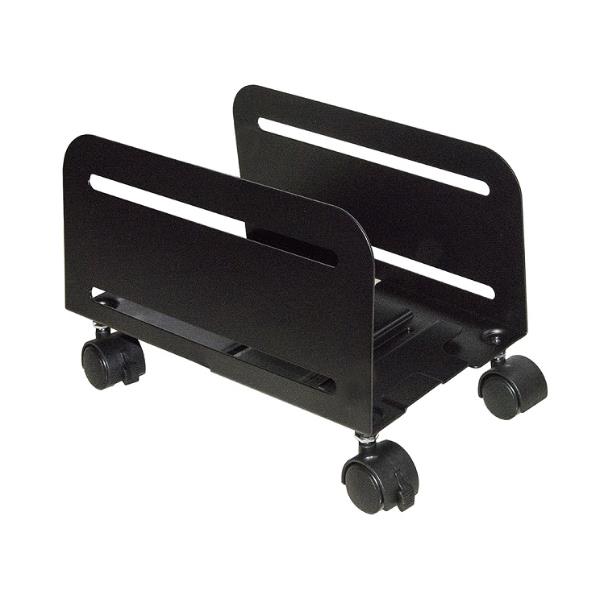 LINK CARRELLINO PORTA PC REGOLABILE DA 11.9 CM A 20.9 CM IN ACCIAIO CON ROTELLE NERO