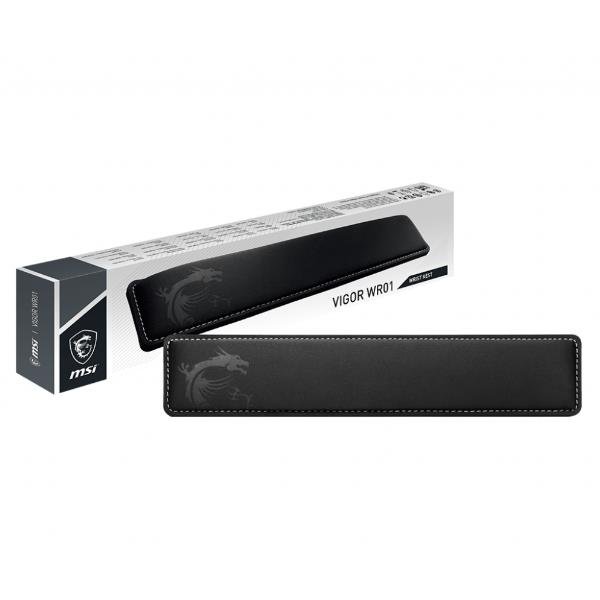 MSI VIGOR WR01 POGGIAPOLSI ERGONOMICO IN GEL MEMORY FOAM SUPERFICIE LYCRA NERO