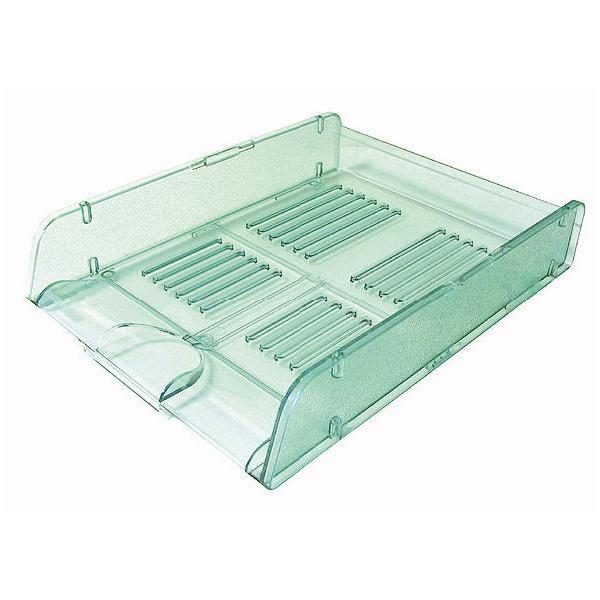 Vaschetta portacorrispondenza TR25310 - 26 x 34 x 6 cm - verde trasparente - Arda