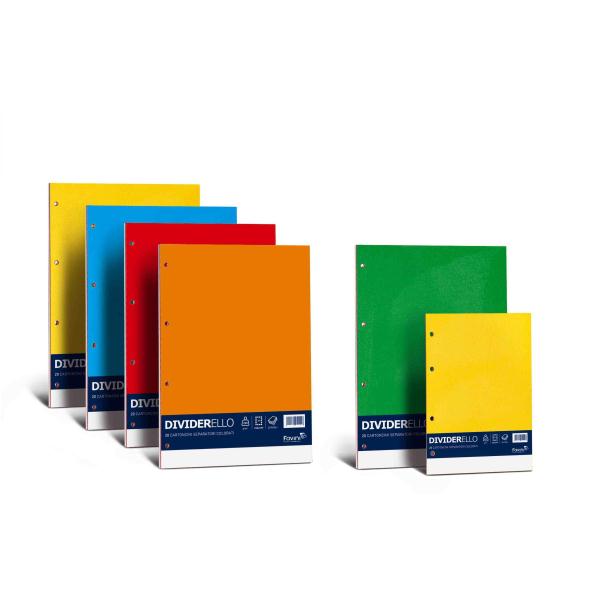 Separatore Dividerello - cartoncino colorato 220 gr - …