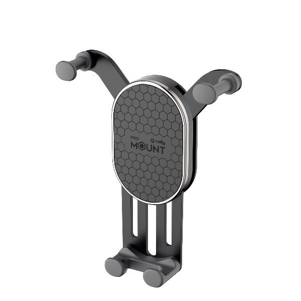 CELLY UNIVERSAL CAR HOLDER SUPPORTO UNIVERSALE PER SMARTPHONE FINO A 7" DA AUTO BOCCHETTE ARIA NERO