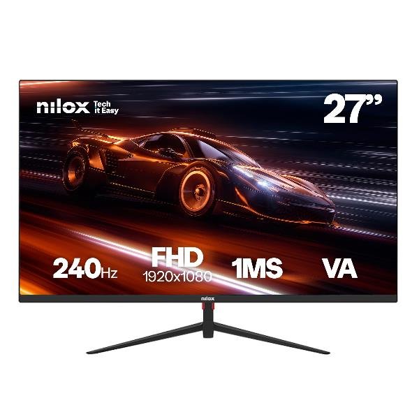 Nilox MONITOR 27 GAMING FHD 240HZ, 68,6 cm (27?), 1920 x 1080 Pixel, Full HD, LCD, 1 ms, Nero