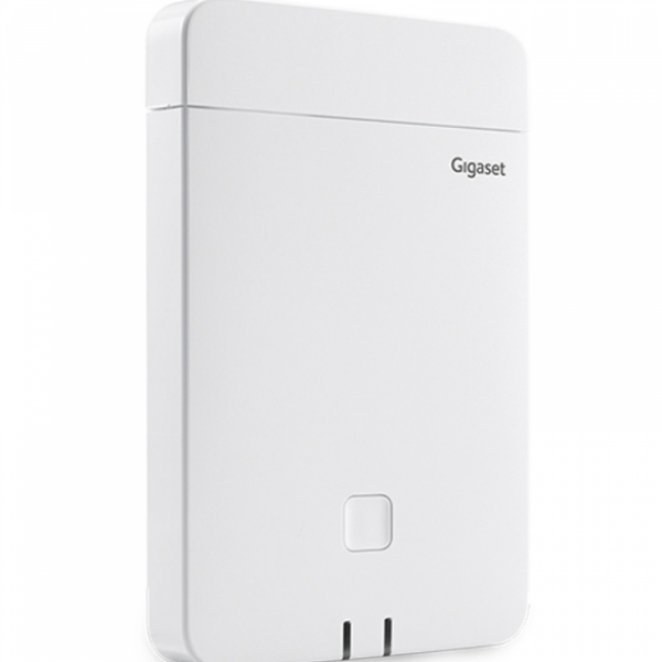 GIGASET N670 IP PRO STAZIONE IP BASE DECT MONOCELLA VOIP FINO A 20 PORTATILI DECT E 8 CHIAMATE SIMULTANEE PORTA LAN CON POWER-OVER-ETHERNET BIANCO