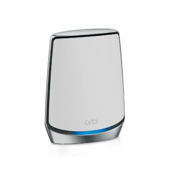 NETGEAR Orbi RBS850 - Wi-Fi range extender - 4 porte - GigE - Wi-Fi 6 - 2.4 GHz, 5 GHz - scrivania