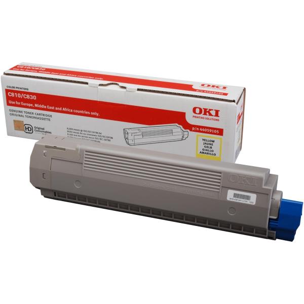 Oki - Toner - Giallo - C-810 C-830 - 44059105 - 8.000 pag