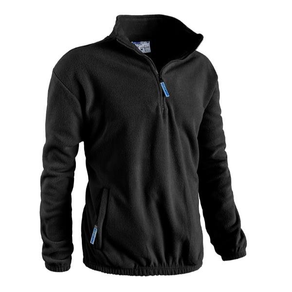 SOTTOZERO PILE SVEZIA MEZZA ZIP NERO-XXXL