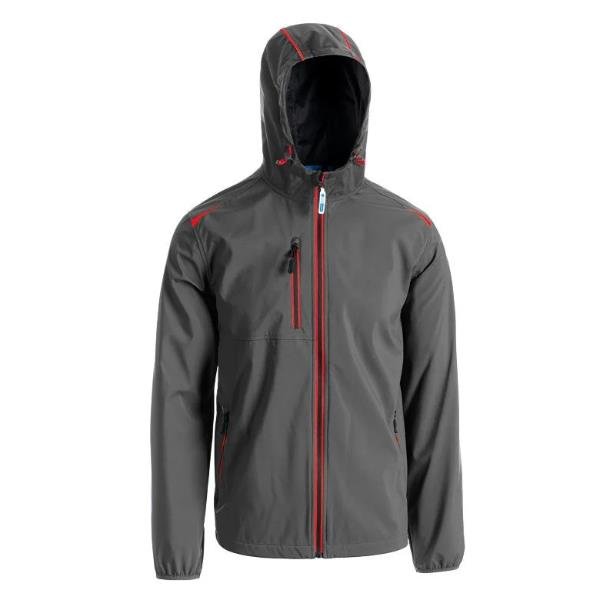SOTTOZERO GIUBBINO WINDY GRIGIO SMOKE/ROSSO-L