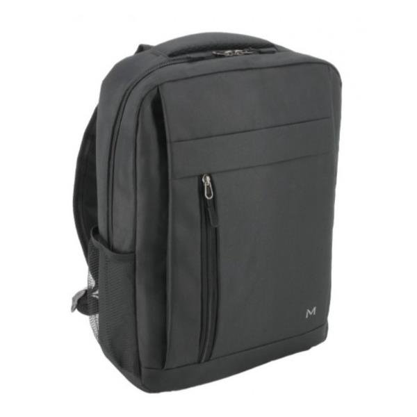 MOBILIS ESSENTIAL ZAINO PER NOTEBOOK DA 16" IN POLIESTERE TASCA FRONTALE E TASCA LATERALE A RETE NERO