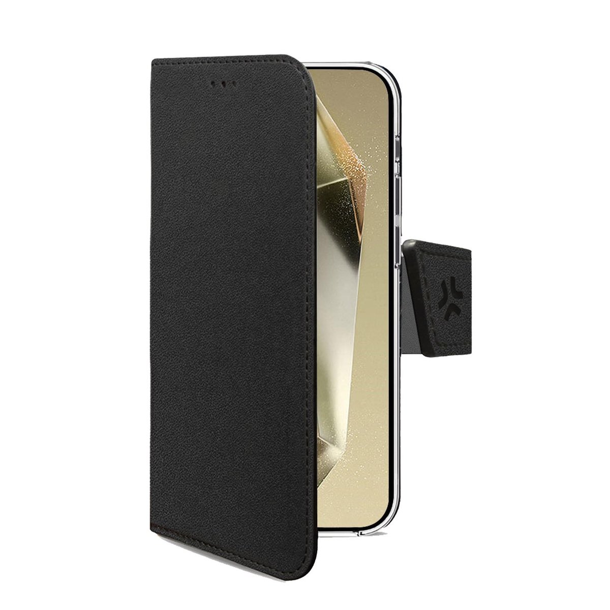 CELLY SAMSUNG GALAXY S26 ULTRA 5G CUSTODIA A LIBRO IN SIMILPELLE CON CHIUSURA FLAP MAGNETICO TASCHINE INTERNE PORTADOCUMENTI E FUNZIONE STAND NERO