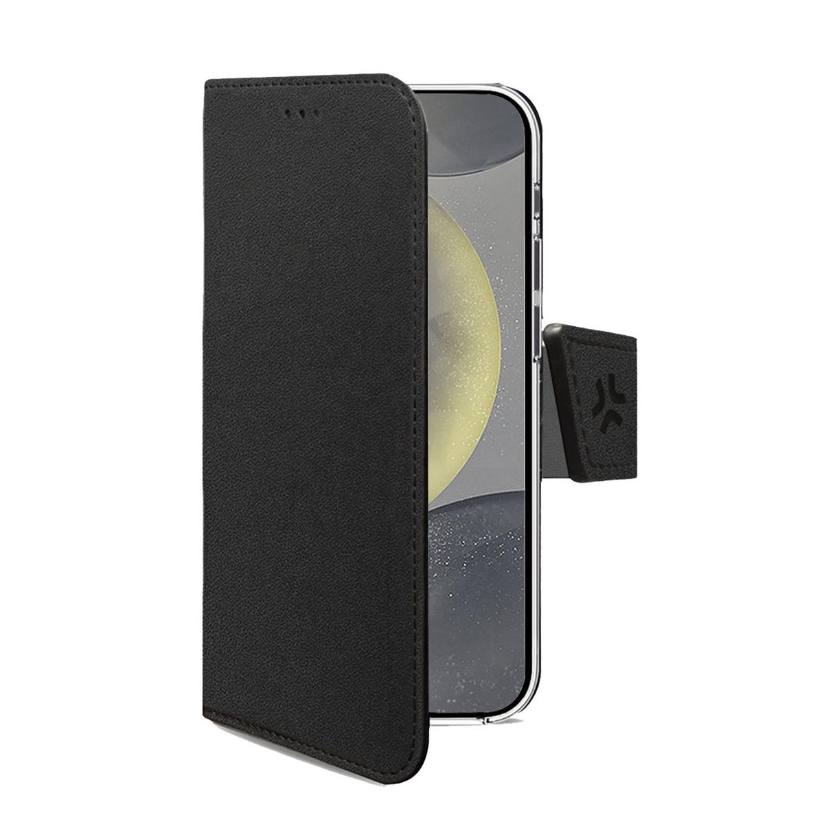 CELLY SAMSUNG GALAXY S26 5G CUSTODIA A LIBRO IN SIMILPELLE CON CHIUSURA FLAP MAGNETICO TASCHINE INTERNE PORTADOCUMENTI E FUNZIONE STAND NERO