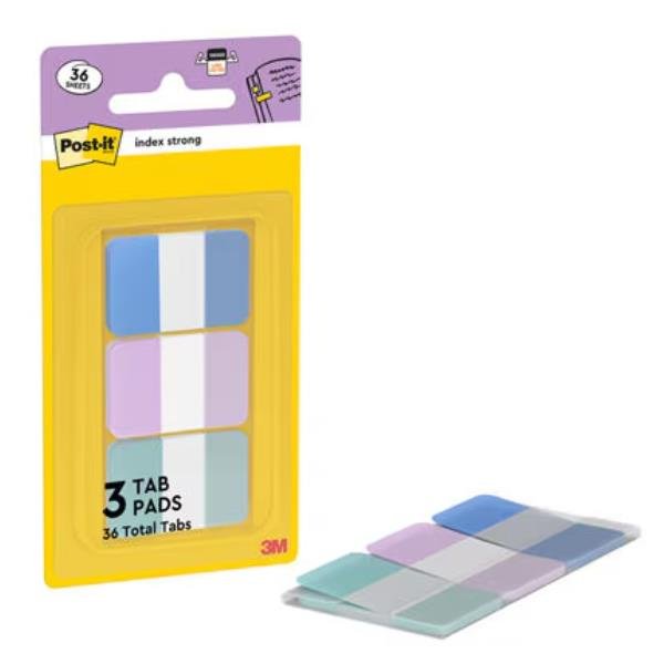 BLISTER 36 Post-itÂ® INDEX STRONG 686-3COAST 24,4x38,1mm colori …