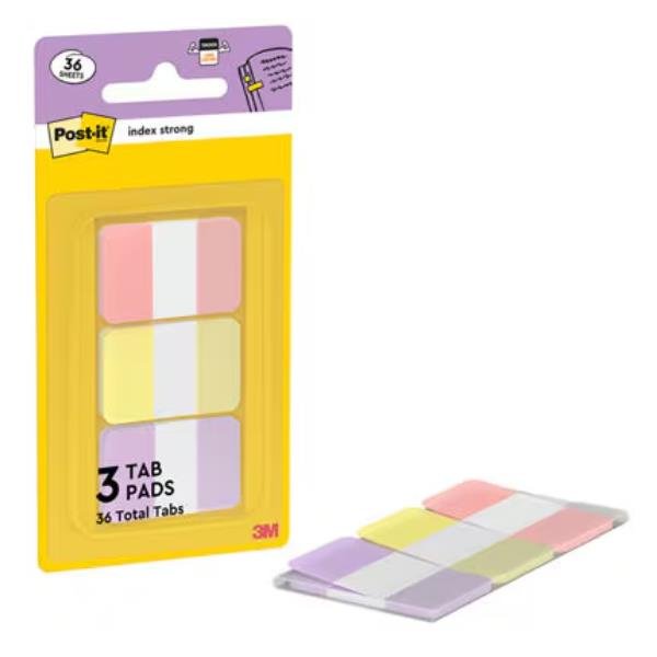 BLISTER 36 Post-itÂ® INDEX STRONG 686-3SUN 24,4x38,1mm colori …